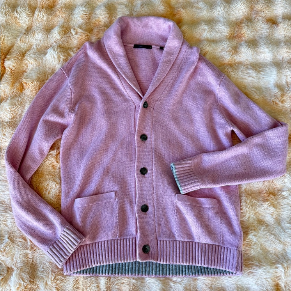 NWOT - Greyson Clothiers Pink Mens Cardigan - Large